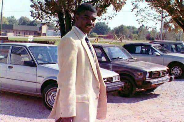 Eric Beason dressed for church.